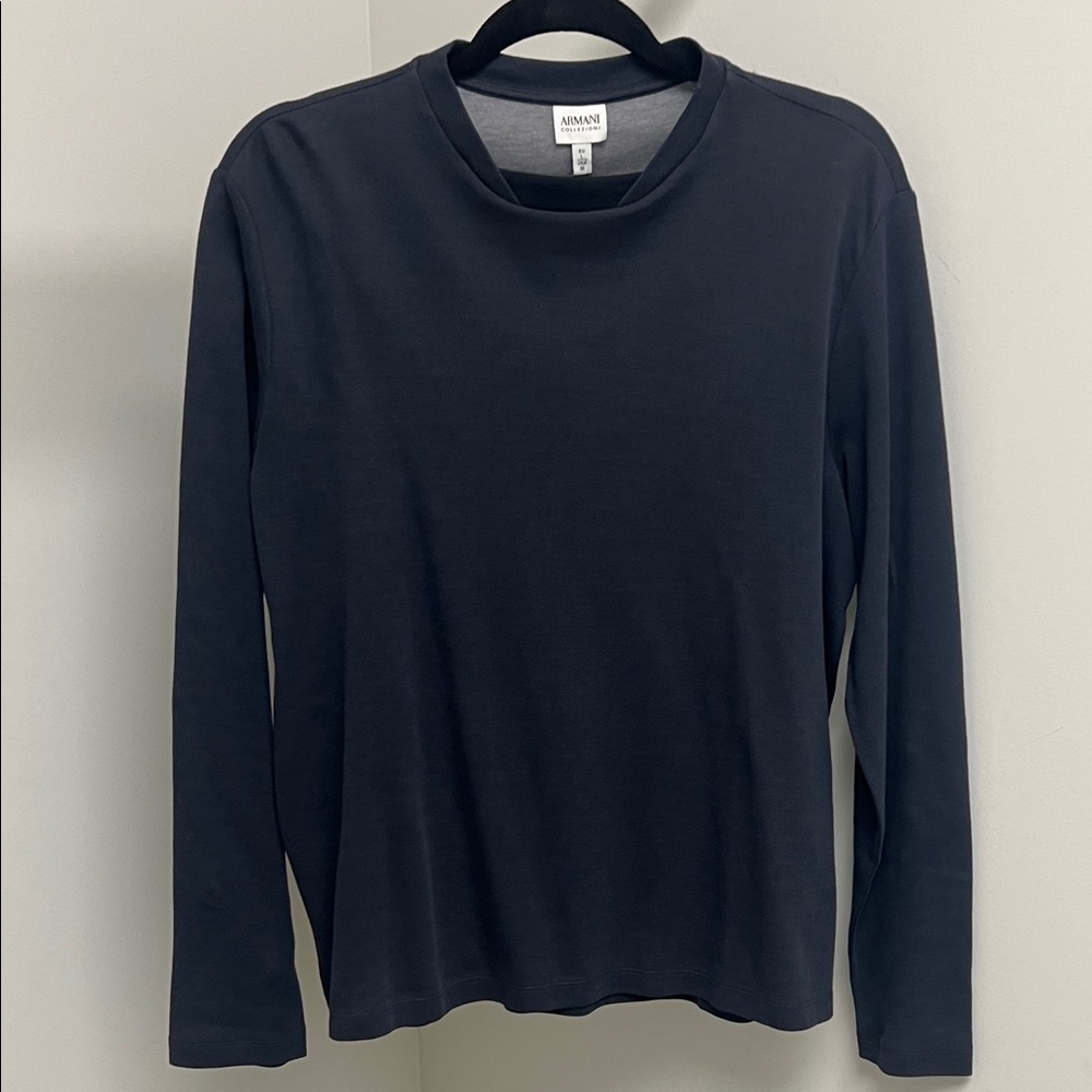 Armani Collezioni Gray Knit Top